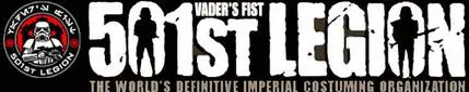 A black and white image of the logo for vader 's fist.