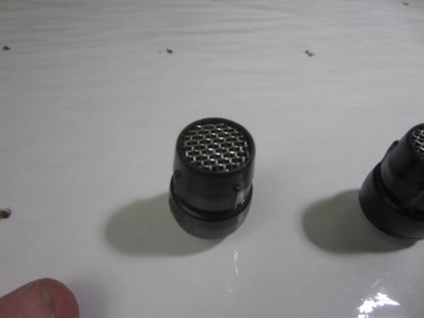 A close up of the top of a speaker